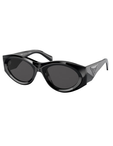 Prada SPR 20Z 1AB-09S Oval Shape Negro Gris