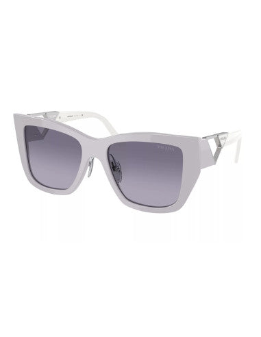 Prada SPR 21Y 07Z-08I Square Shape Gris Blanco