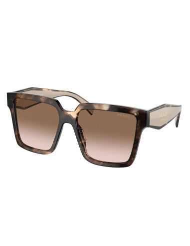 Prada SPR 24ZS 07R-0A6 Square Shape Caramel Tortoise