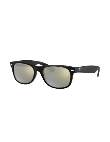 Ray Ban Rb2132 622/30 New Wayfarer Plata Espejo Negro Mate