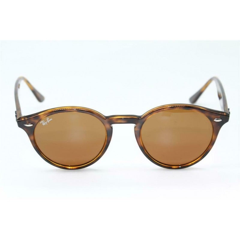 Ray Ban Rb2180 710/13 Round Metal Acetato Carey Cafe B-15 Original