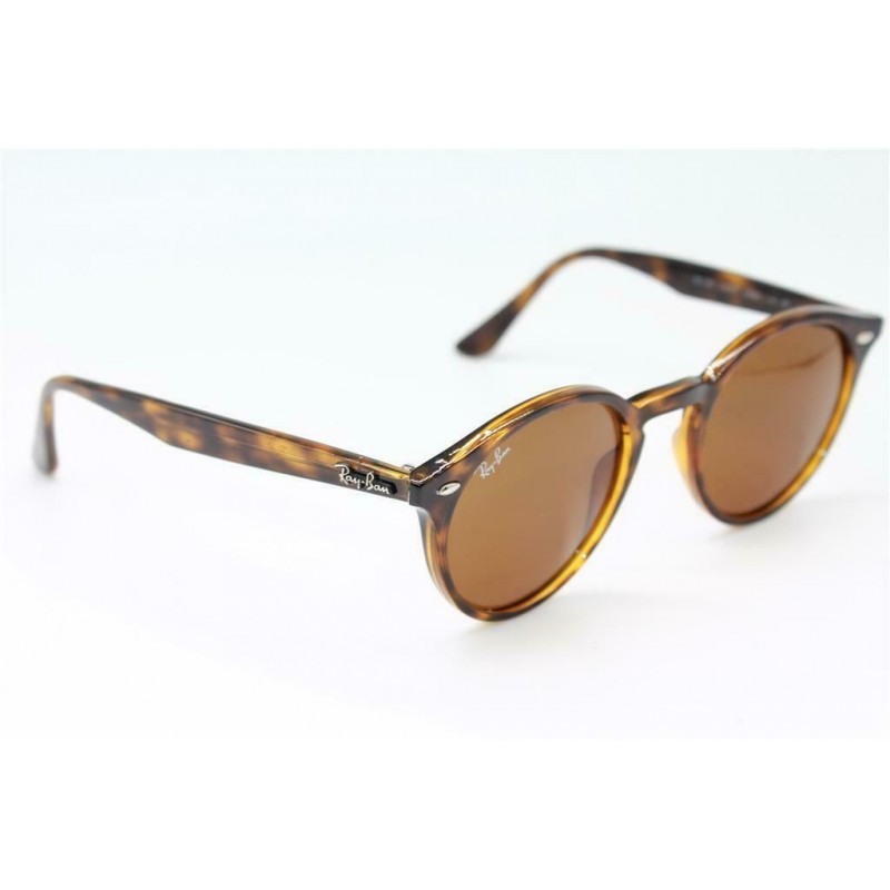 Ray Ban Rb2180 710/13 Round Metal Acetato Carey Cafe B-15 Original