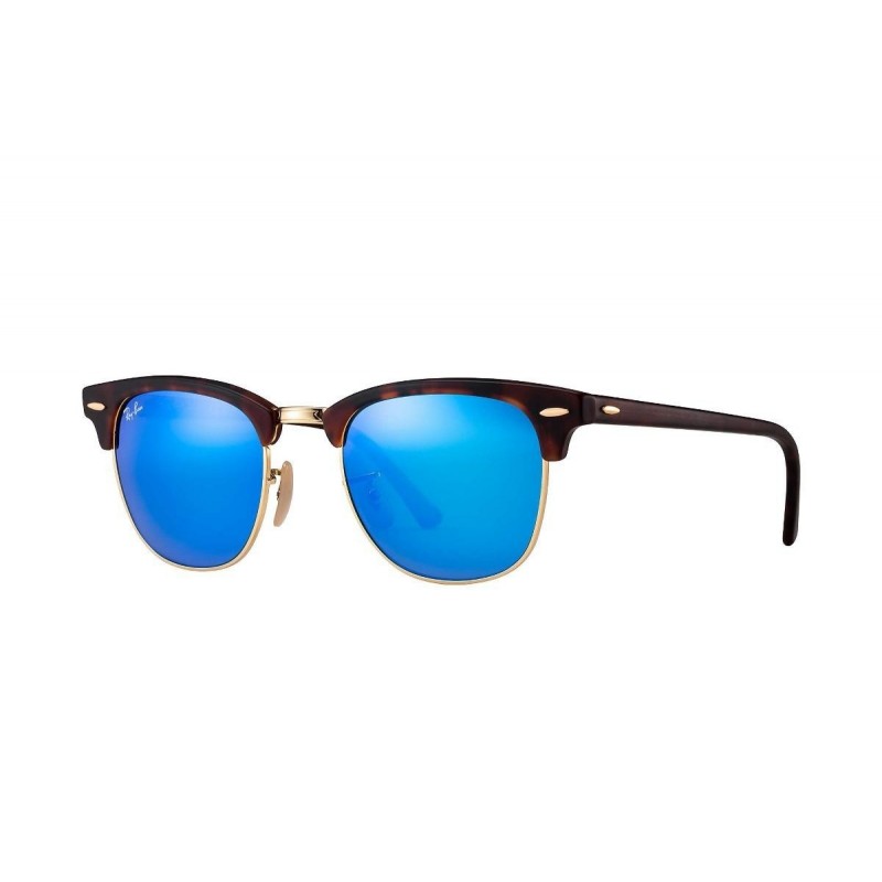 Ray Ban Rb3016 114517 Clubmaster Azul Espejo Carey Icon