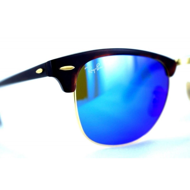 Ray Ban Rb3016 114517 Clubmaster Azul Espejo Carey Icon