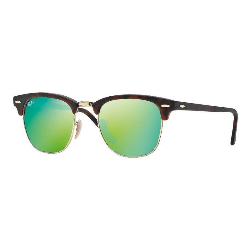 Ray Ban Rb3016 114519 Clubmaster Verde Espejo Carey Matte