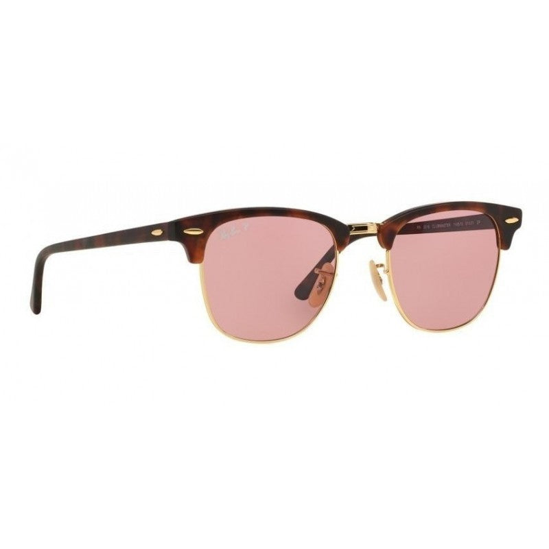 Ray Ban Rb3016 114515 Clubmaster Rosa Transparente Polarizado