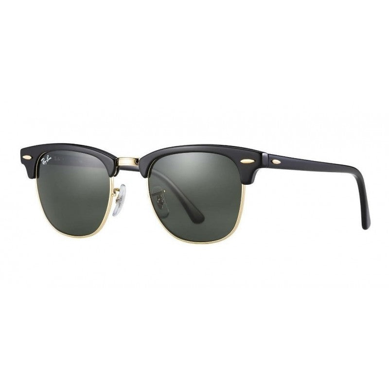 Ray Ban Rb3016 W0365 Clubmaster Negro G-15 Dorado Original