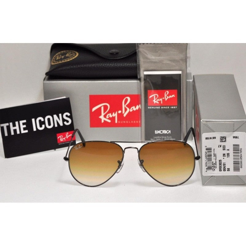 Ray Ban Rb3025 004/51 Aviator Azul Cafe Degradado Gota