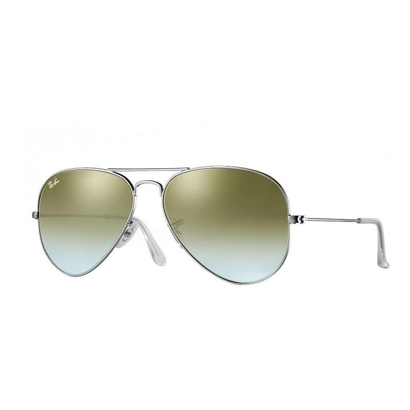 Ray Ban Rb3025 019/9j Aviator Verde Espejo Degradado Plata