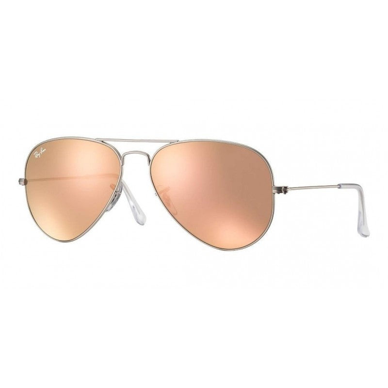 Ray Ban Rb3025 019/z2 Aviator Palo Rosa Espejo Plateado Piloto