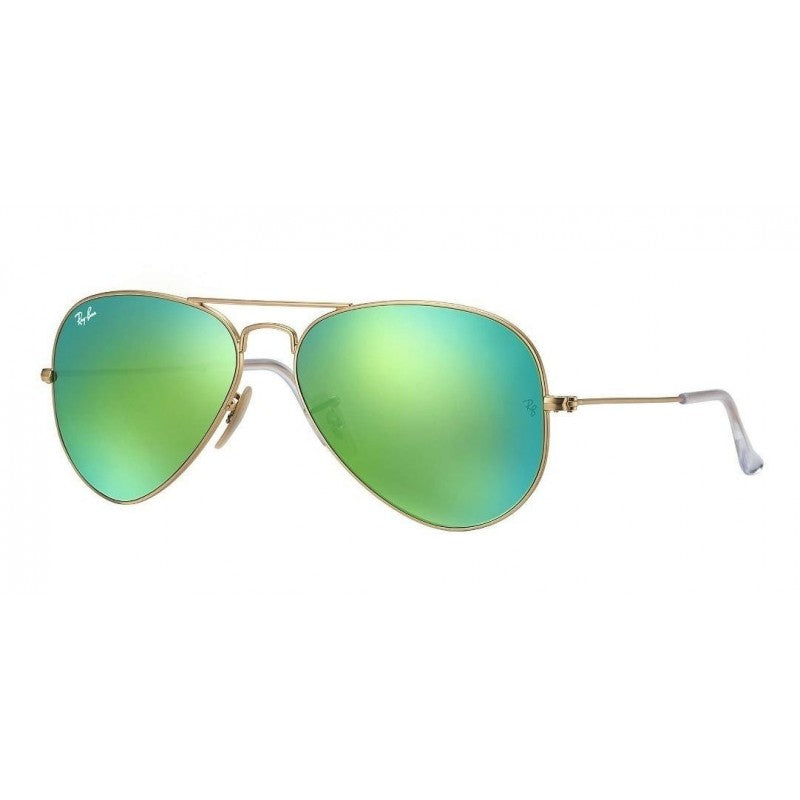 Ray Ban Rb3025 112/19 Aviator Verde Espejo Dorado Piloto