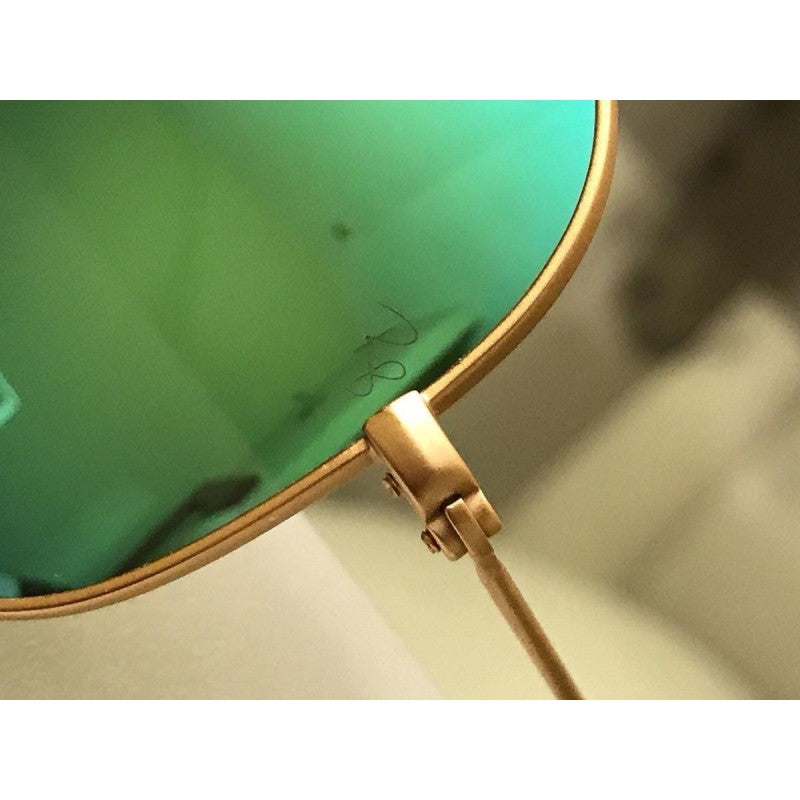 Ray Ban Rb3025 112/19 Aviator Verde Espejo Dorado Piloto