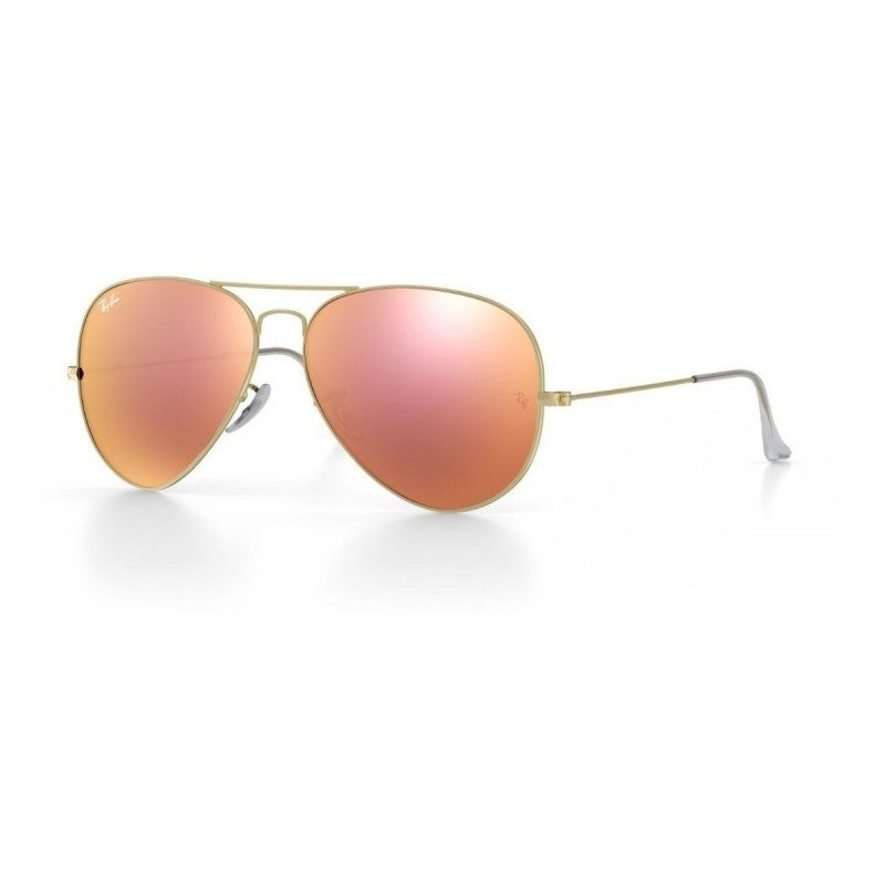 Ray Ban Rb3025 112/z2 Aviator Rosa Cobre Espejo Dorado Gota