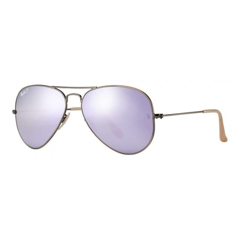 Ray Ban Rb3025 167/1r Aviator Polarizado Lila Espejo Bronce