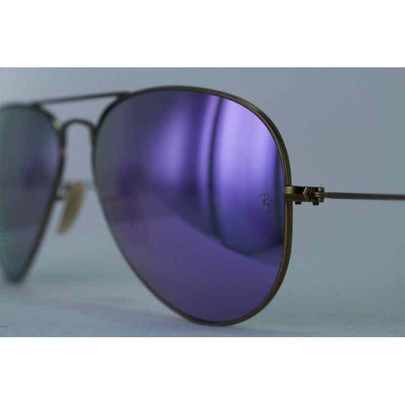 Ray Ban Rb3025 167/4k Aviator Lila Espejo Bronce Gota