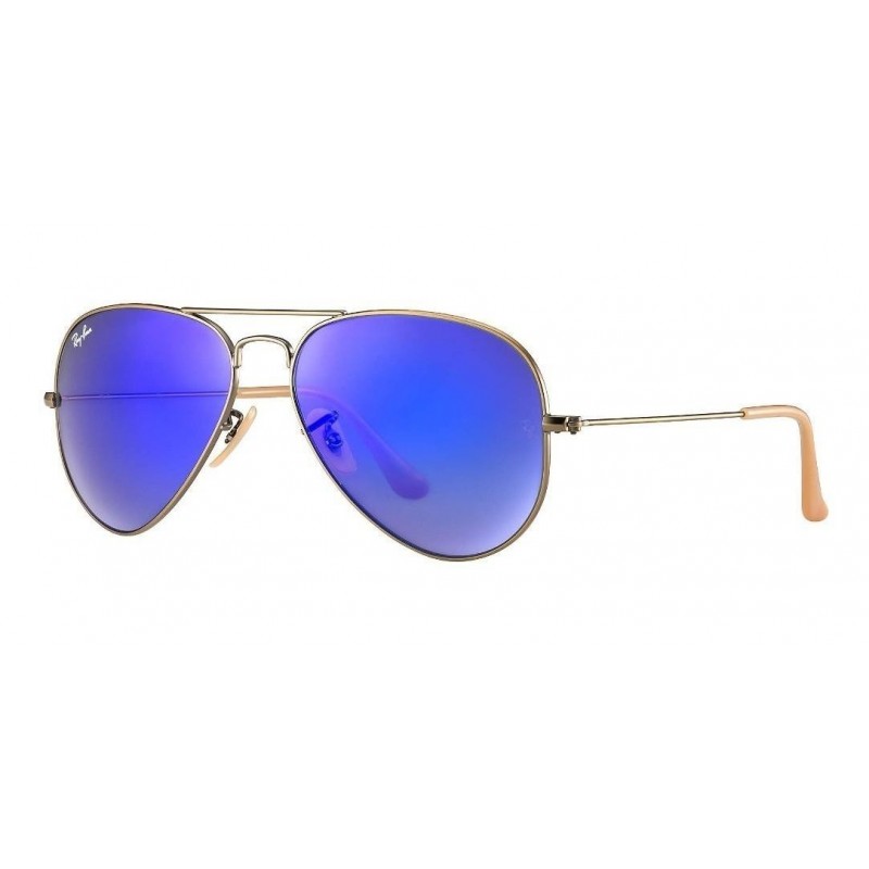 Ray Ban Rb3025 167/68 Aviator Azul Marino Espejo Bronce