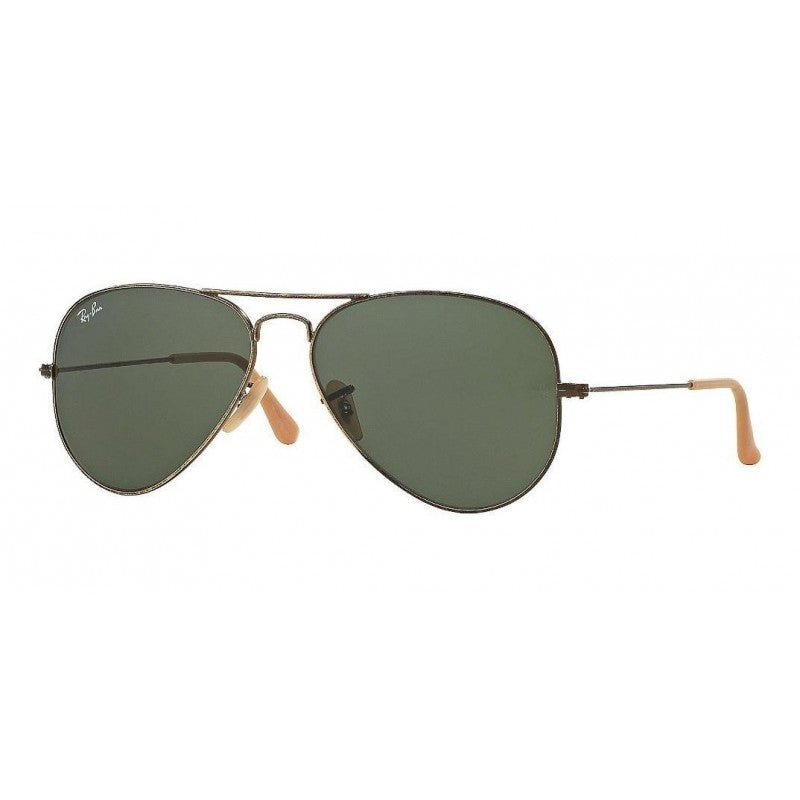 Ray Ban Rb3025 177 Aviator Distressed Negro G-15 Cafe Gota