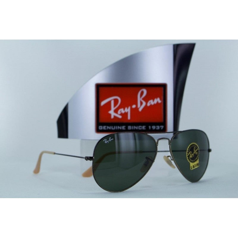 Ray Ban Rb3025 177 Aviator Distressed Negro G-15 Cafe Gota