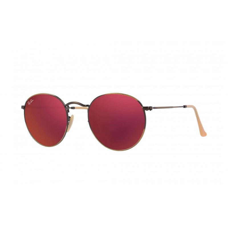 Ray Ban Rb3447 167/2K Round Metal Vino Espejo Bronce