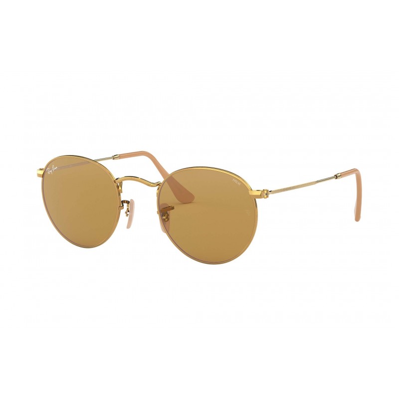 Ray Ban Rb3447 90644I Round Metal Evolve Cafe Dorado Fotocromatico