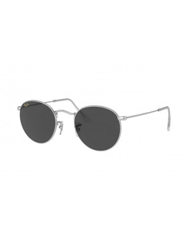 Ray Ban RB3447 9198B1 Round Metal Legend Negro G-15 Plateado