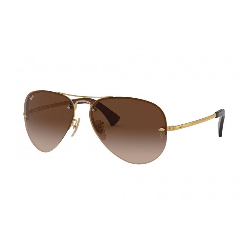 Ray Ban RB3449 001/13 Aviator Cafe degradado Dorado