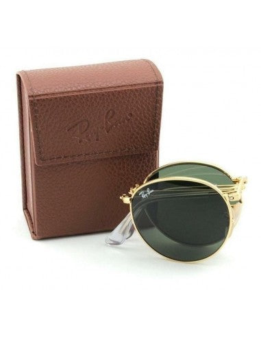 Ray Ban Rb3532 001 Round Metal Folding Clasico G-15 Dorado