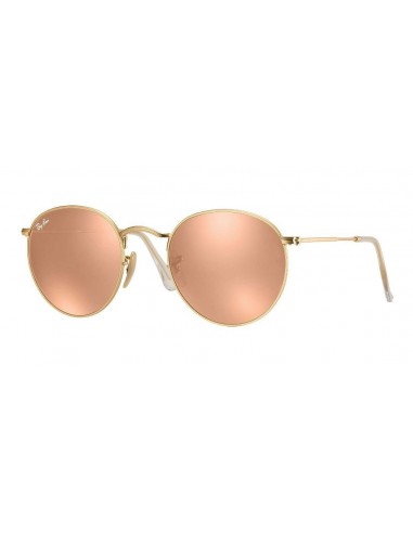 Ray Ban Rb3532 001/z2 Round Metal Folding Rosa Espejo Dorado