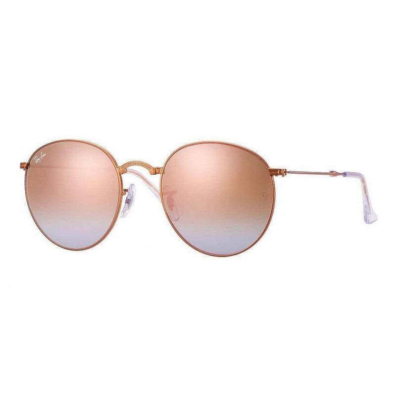 Ray Ban Rb3532 198/7y Round Metal Folding Cobre Rosa Espejo