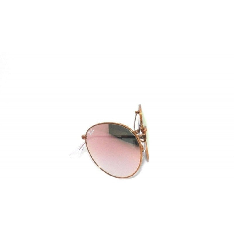 Ray Ban Rb3532 198/7y Round Metal Folding Cobre Rosa Espejo