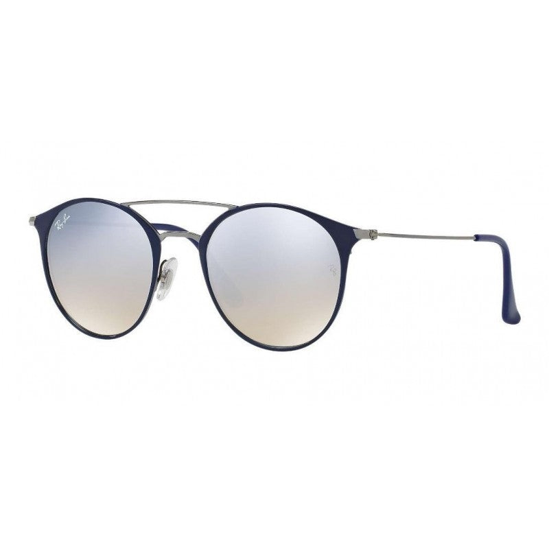 Ray Ban Rb3546 90109u Round Metal Highstreet Azul Espejo