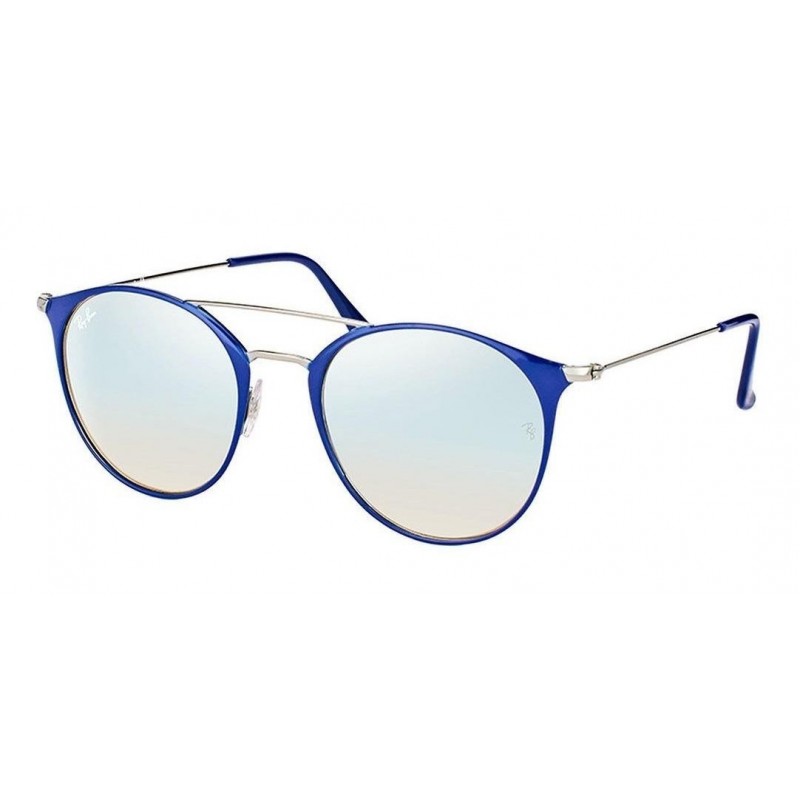 Ray Ban Rb3546 90109u Round Metal Highstreet Azul Espejo