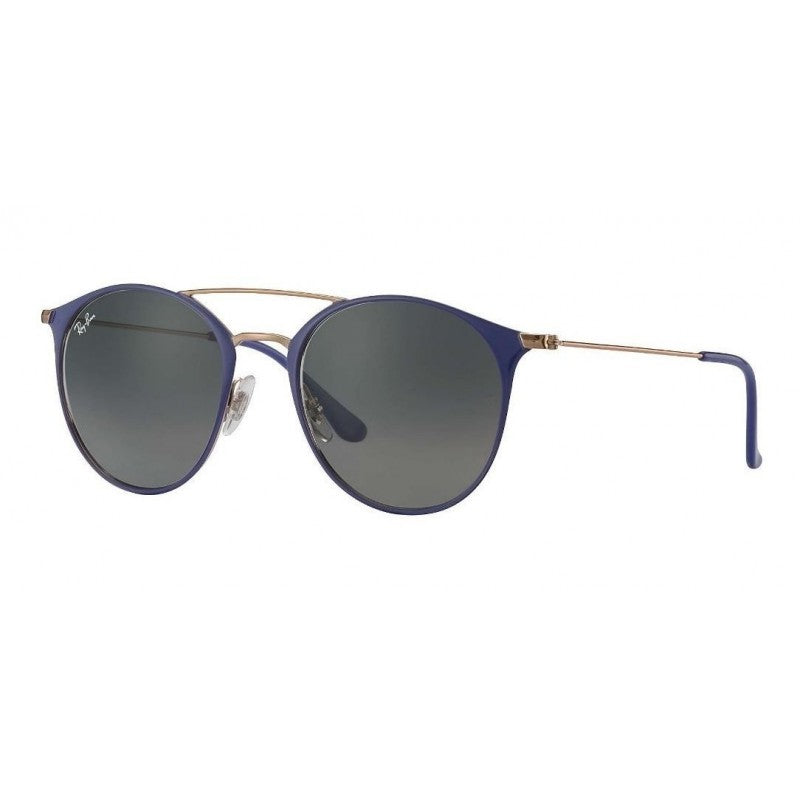 Ray Ban Rb3546 9073a5 Round Metal Highstreet Azul Degradado