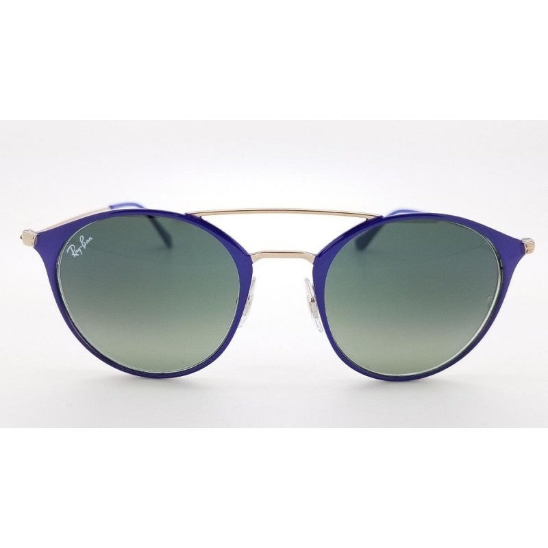 Ray Ban Rb3546 9073a5 Round Metal Highstreet Azul Degradado