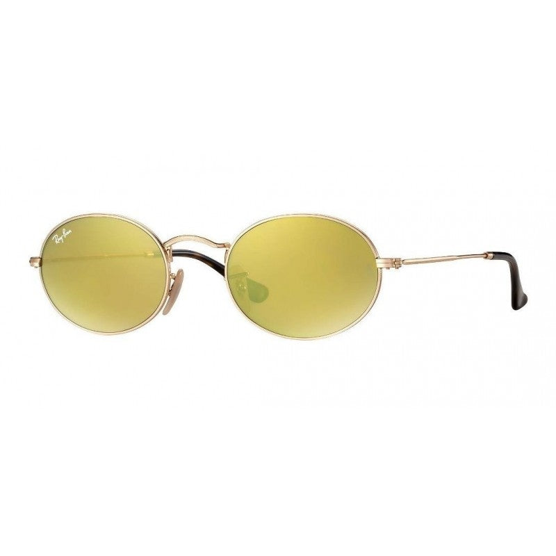 Ray Ban Rb3547n 001/93 Oval Flat Lenses Dorado Espejo