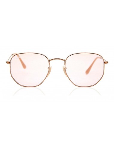 Ray Ban Rb3548n 91310x Hexagonal Rosa Transparente Original