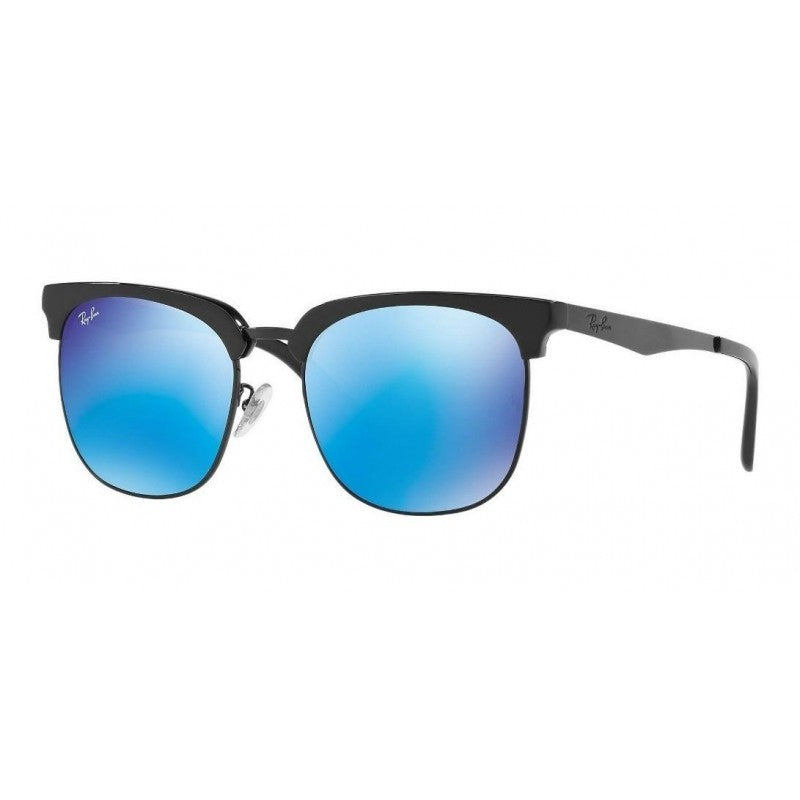 Ray Ban Rb3565d 002/55 Clubmaster Highstreet Azul Espejo Negro