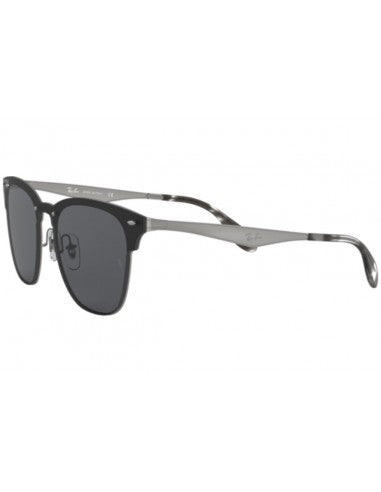 Ray Ban Rb3576n 042/87 Clubmaster Blaze Negro Plateado Original