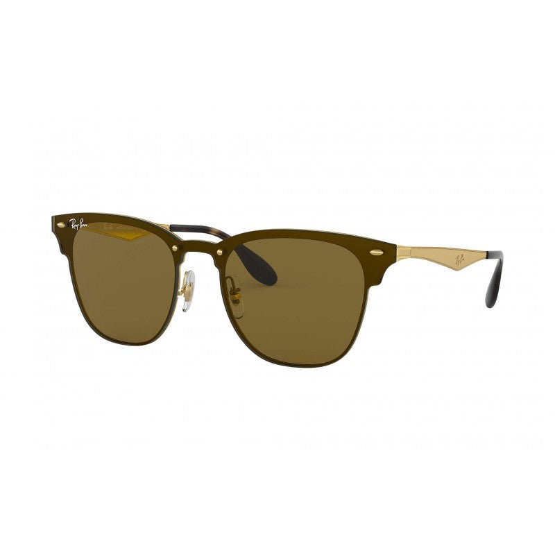 Ray Ban Rb3576n 043/73 Clubmaster Blaze Cafe B-15 Dorado Original