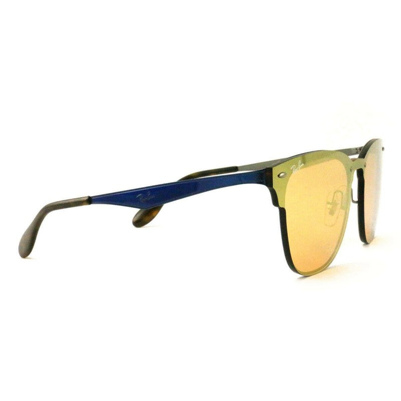 Ray Ban Rb3576n 90377J Clubmaster Amarillo espejo Azul Original