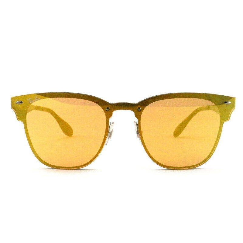 Ray Ban Rb3576n 90377J Clubmaster Amarillo espejo Azul Original