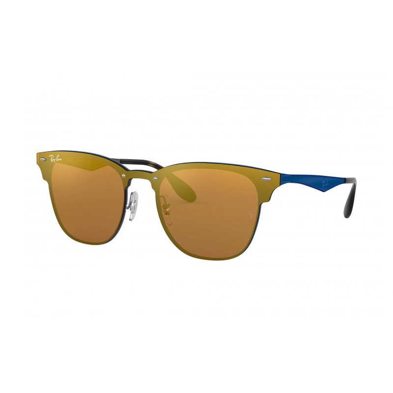 Ray Ban Rb3576n 90377J Clubmaster Amarillo espejo Azul Original