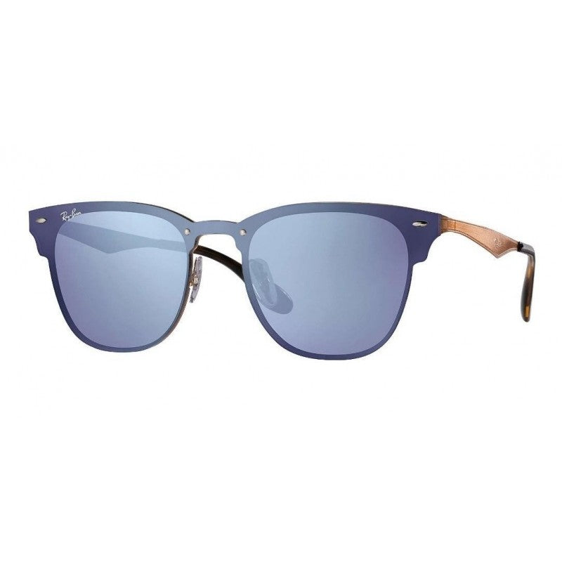 Ray Ban Rb3576n 90391u Clubmaster Blaze Lila Espejo Plateado