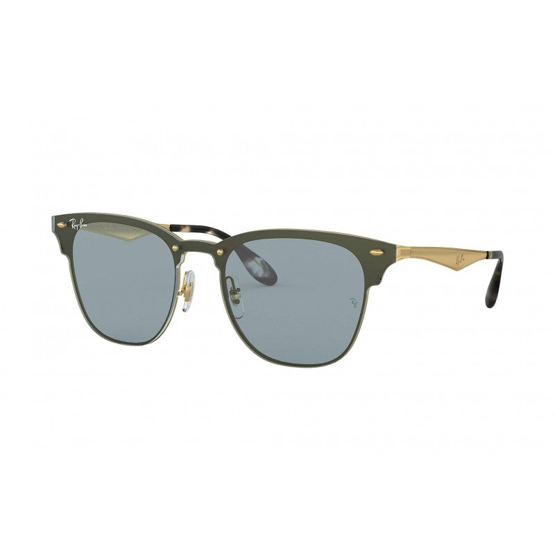 Ray Ban Rb3576n 917280 Clubmaster Blaze Azul transparente Dorado Original