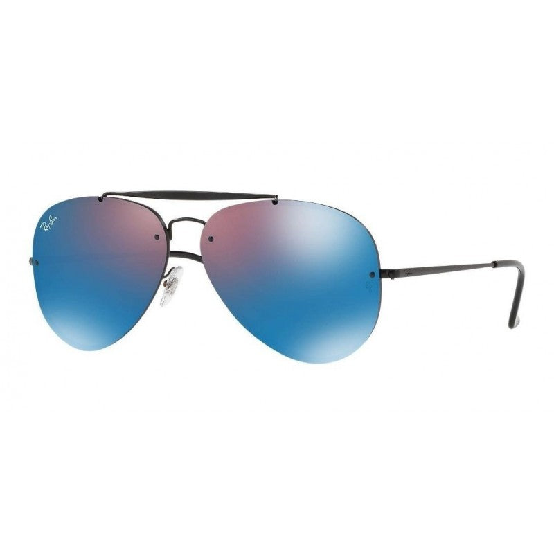 Ray Ban Rb3584n 90827v Aviator Blaze Azul Espejo Negro Icon