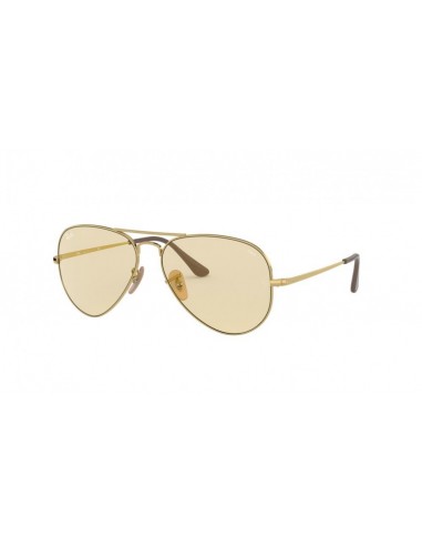 Ray Ban Rb3689 001/T2 New Aviator Coffe Clear Evolve Original