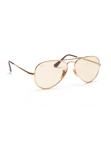 Ray Ban Rb3689 001/T2 New Aviator Coffe Clear Evolve Original