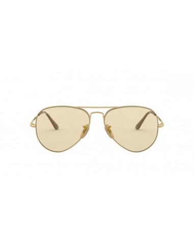 Ray Ban Rb3689 001/T2 New Aviator Coffe Clear Evolve Original