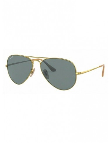 Ray Ban Rb3689 9064/S2 New Aviator Azul Dorado Polarizado