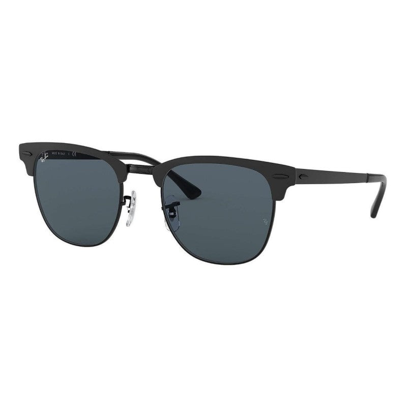 Ray Ban Rb3716 186/r5 Clubmaster Metal Negro Matte Gris